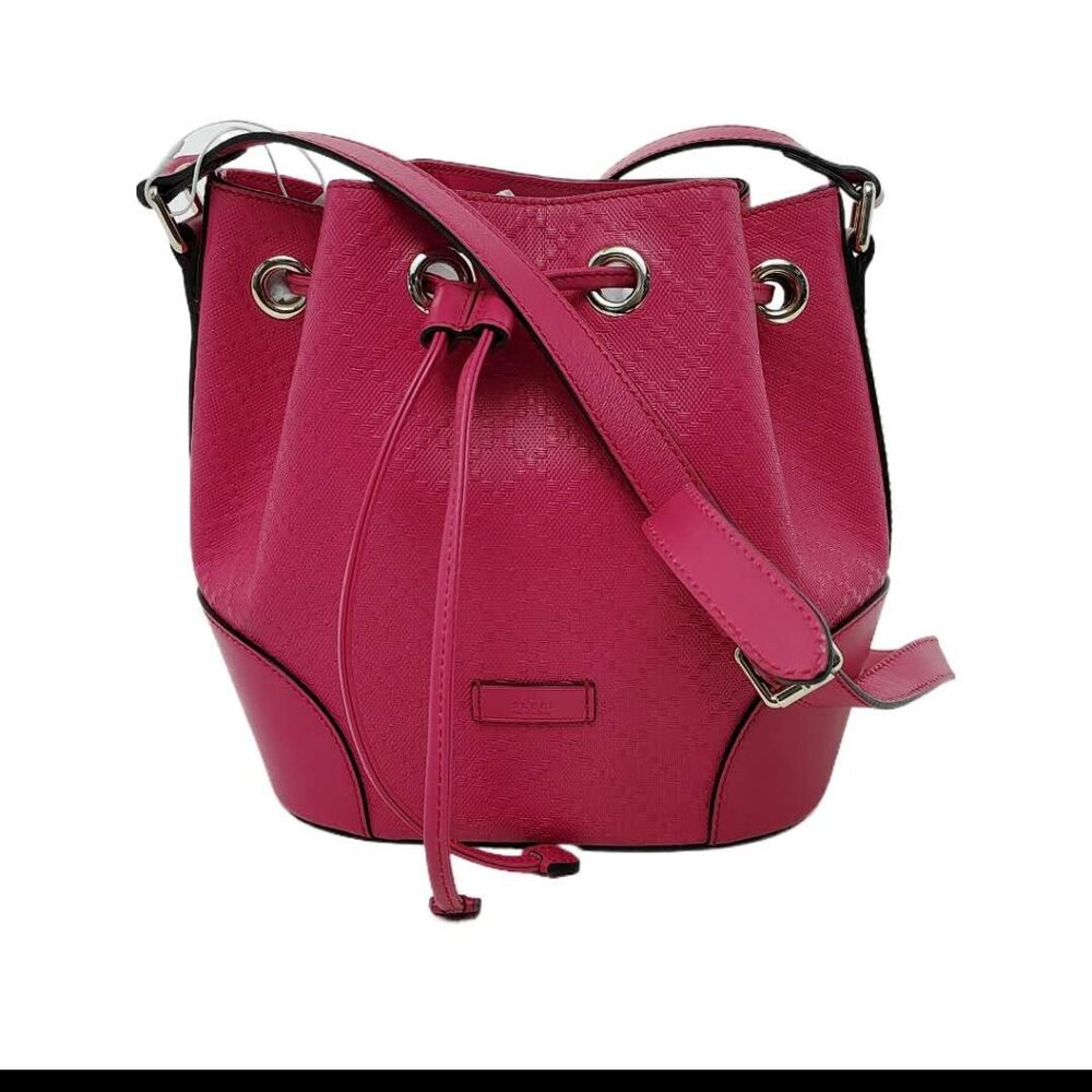 Gucci Diamante Leather Bucket Bag Pink
